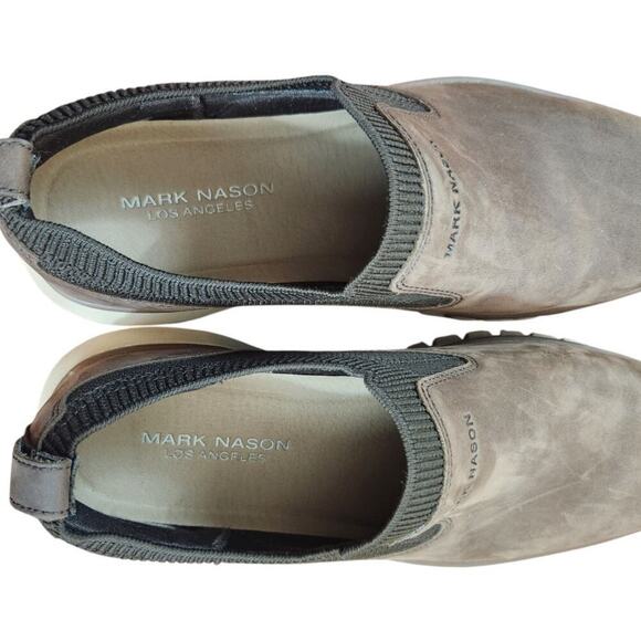Mark Nason mens  loafer shoes sz 10 brown leather comfort shoe slip on main image 4
